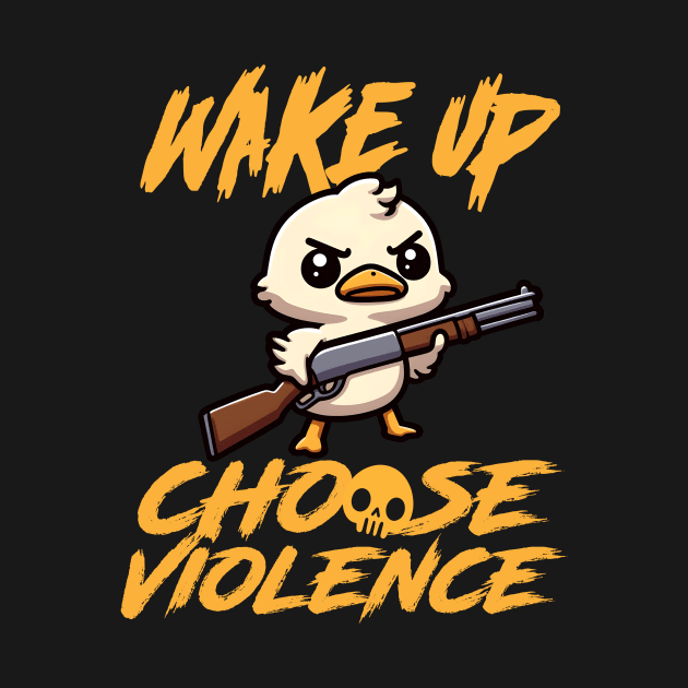 I Choose Violence Today, Goose Irony And Sarcasm by SergioCoelho_Arts