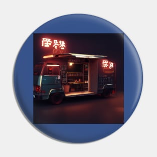 Cyberpunk Tokyo Ramen Food Truck Pin