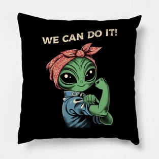 Alien, We Can Do It! Parody Pillow