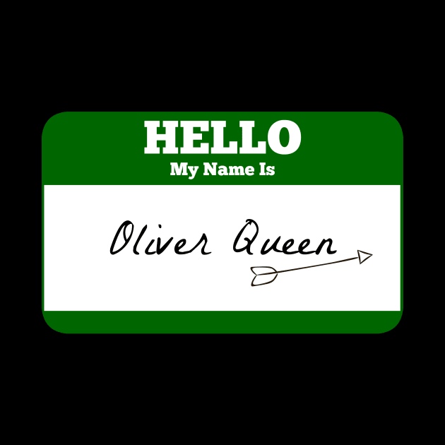 Hello My Name Is Oliver Queen Sticker - Green Arrow by FangirlFuel