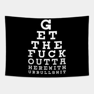 Eye Sight Test Tapestry