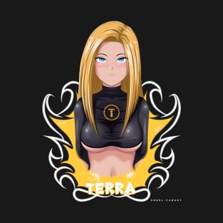 Terra as anime style from T titans by angel.fanart T-Shirt