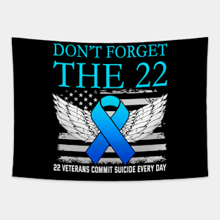 Don't Forget The 22 Veterans PTSD Suicide Awareness Tapestry