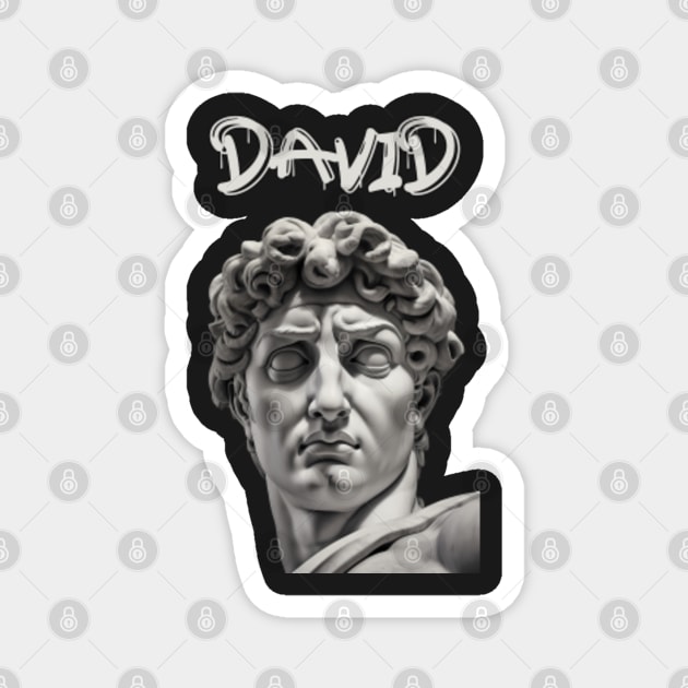 Michelangelo's David Statue Head Figure Classical Portrait David