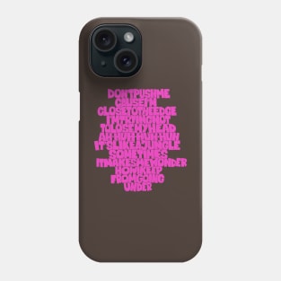 Unleash the Message: Grandmaster Flash Tribute Design with Wildstyle Block Letters Phone Case