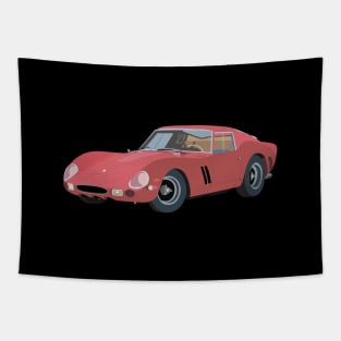 Vintage Red Sport Car Tapestry