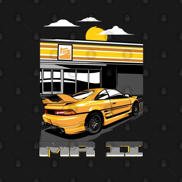 Toyota MR2 Yellow by aredie19