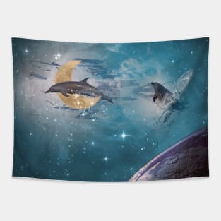 Dolphin Fantasy Tapestry