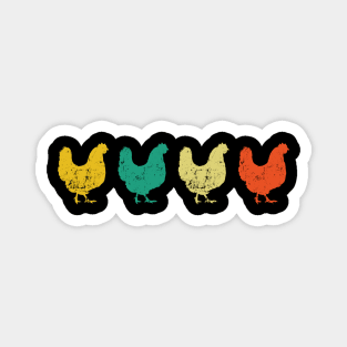 Retro Chicken Magnet