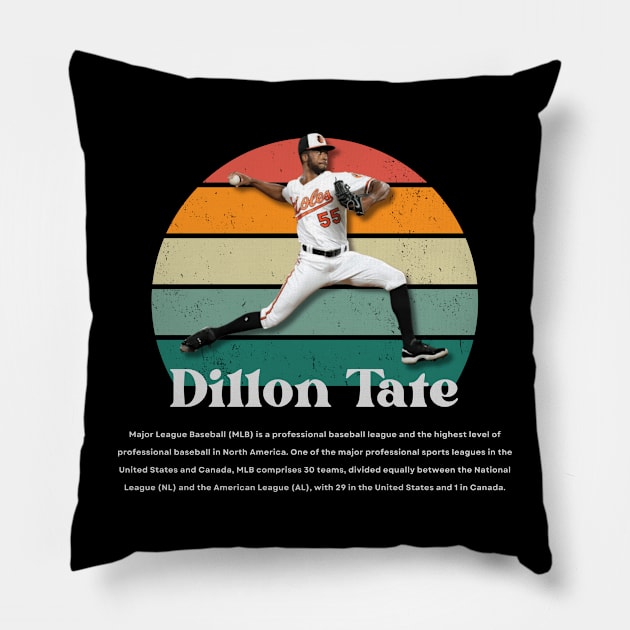 Dillon Tate Vintage Vol 01 Pillow by Gojes Art