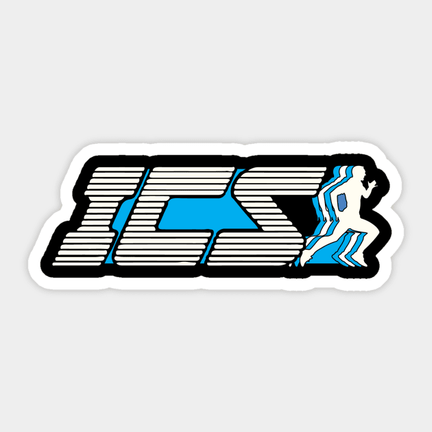 ICS Logo The Running Man - The Running Man - Sticker | TeePublic