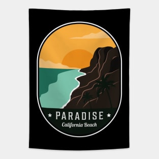 Paradise California Beach Tapestry