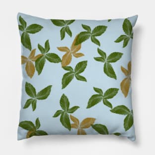 green flora patterns Pillow