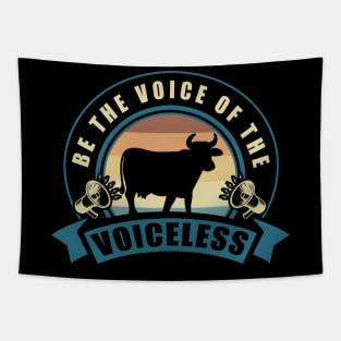 Vegan Gifts Be The Voice Of The Voiceless Vegan Design Tapestry