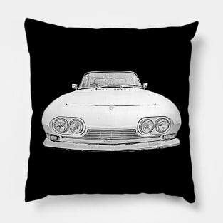 Reliant Scimitar 1960s British classic car monochrome Pillow