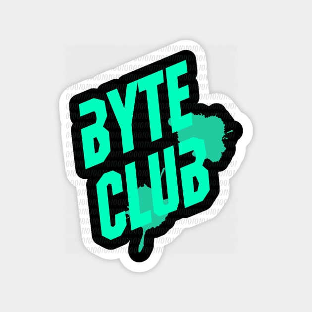 Byte Club Fighting Parody Computer Programming Hacking Magnet by Mellowdellow