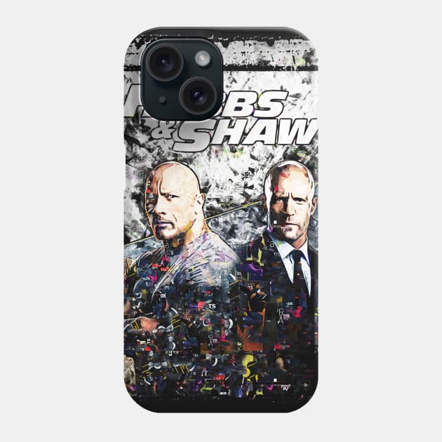 hobbs and shaw abstract art Phone Case by PrintstaBee