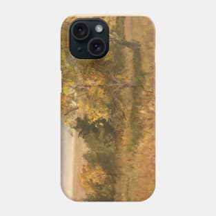 Golden Trees Vintage Oil on Canvas Fine Art Phone Case