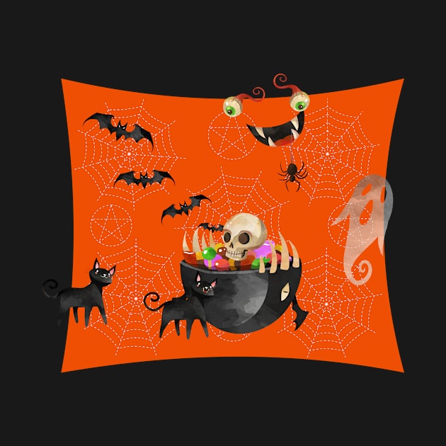 Halloween Hysteria Orange by MerryMakewell