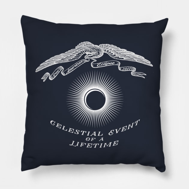 American Solar Eclipse 2017 Pillow by In-Situ