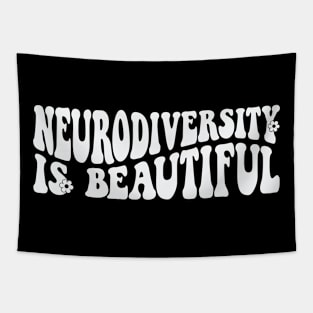 neurodiversity is beautiful Autism Awareness Gift for Birthday, Mother's Day, Thanksgiving, Christmas Tapestry