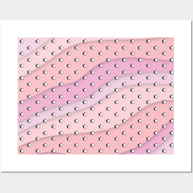 Aesthetic Vsco Pink White Pattern Poster by aestheticvsco