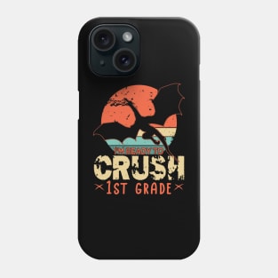 Back To School I'm Ready To Crush 1st First Grade Dragon Boys Phone Case