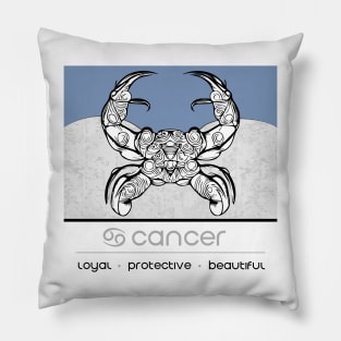 Cancer Season - Zodiac Graphic Pillow