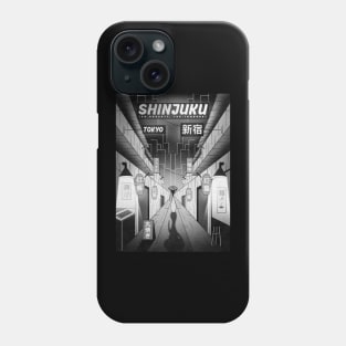 Shinjuku Black and White Phone Case