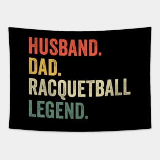 Racquetball Funny Husband Dad Legend Vintage Father's Day Tapestry