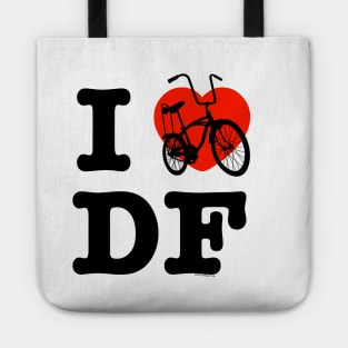 I Love Cycling DF 2 / Yo Amo andar en Bicicleta en el DF 2 / Chilango Pride / Orgullo Chilango Graphic Tote