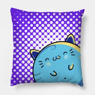 HaleGrafx cat with Halftone Pillow