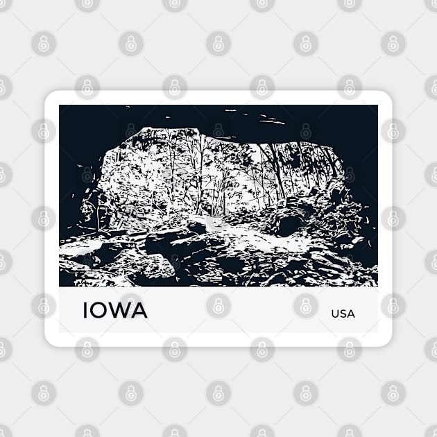 Iowa USA Magnet by Lakeric