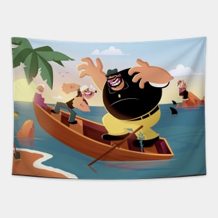 Popeye V Bluto Tapestry