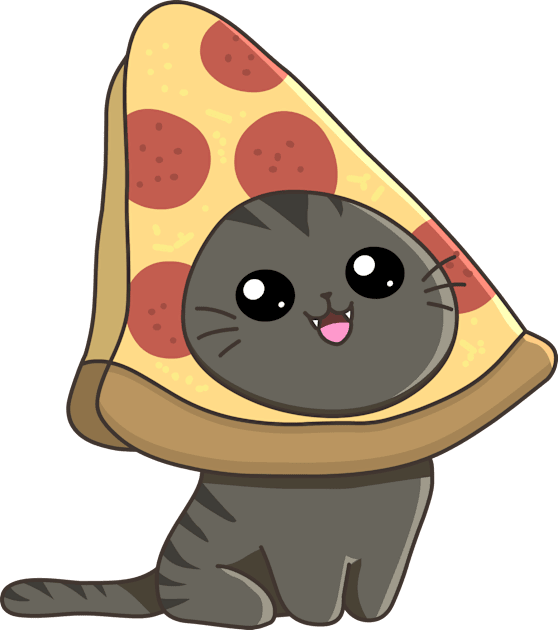 Pizza Cat Kids T-Shirt by AnishaCreations