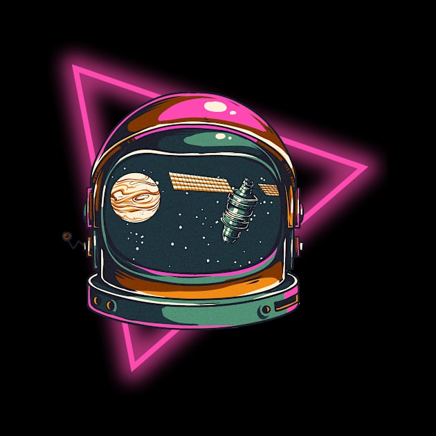 astronaut neon by notmejulian