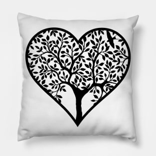 Family Tree Heart Pillow