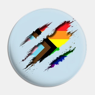 Progress Pride Shredding Pin