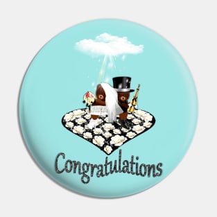 Wedding Day Congratulations Gift Pin