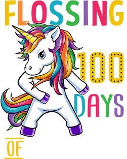 Unicorn Happy 100 Days Of School Students Teacher Magnet