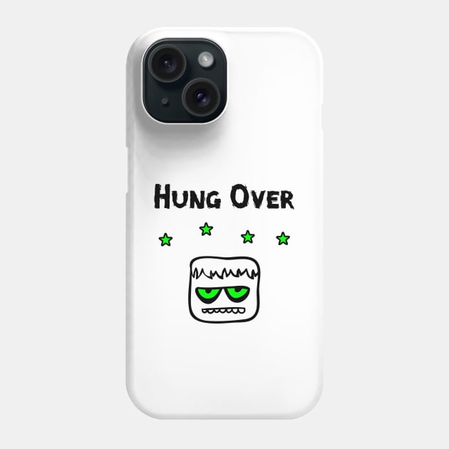 Hung Over Drinking Partying Blockhead With Stars Phone Case by depravitee