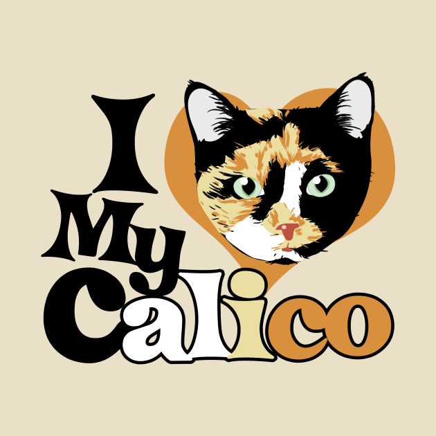 Discover I love my Calico - Calico Cat - T-Shirt