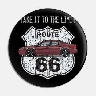 Route 66 Maroon Pin