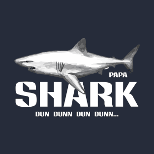 Shark, Dad Shark, Fishing T-Shirt