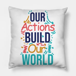 quote motivational t shirt design Pillow