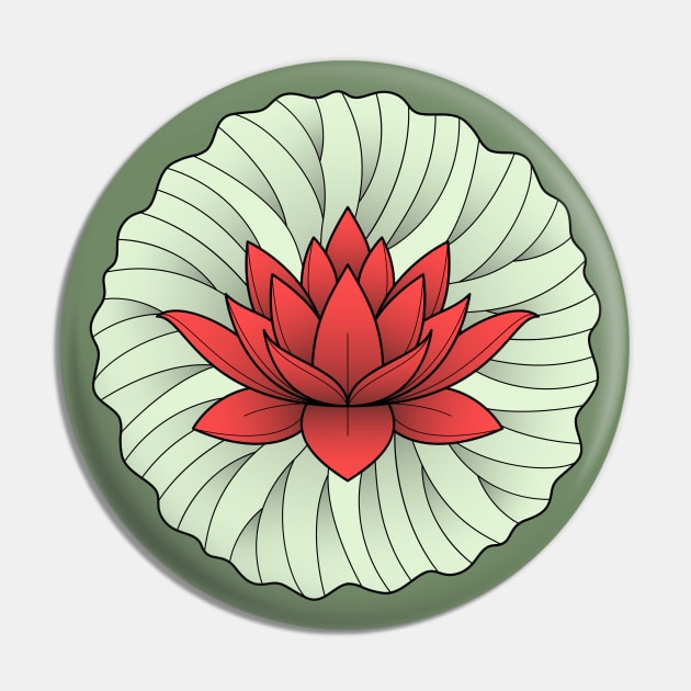 Lotus Pin by freshinkstain