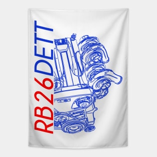 RB26DETT Skyline R34 Engine Tapestry