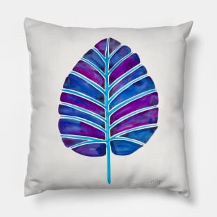 Indigo Alocasia Pillow