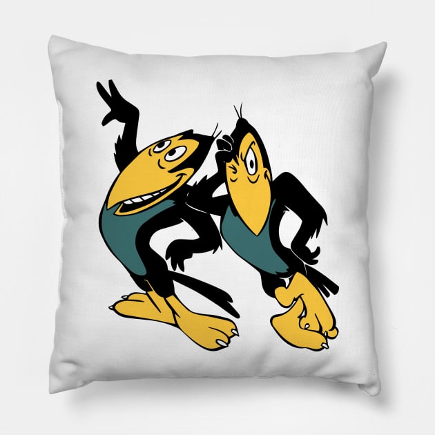 Heckle and Jeckle Pillow by kareemik