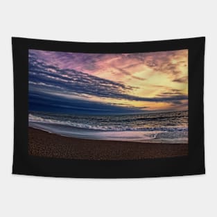 Beach at Sunset Tapestry